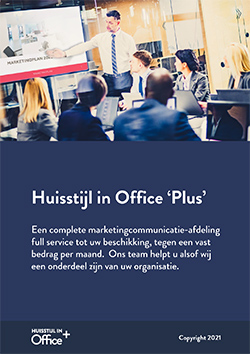 Huisstijl in Office+ brochure
